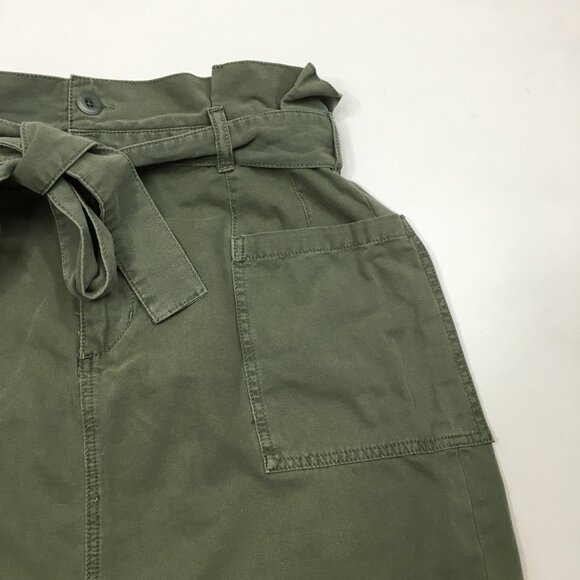 JOE'S Jeans Green Belted Carrot top Waist Denim Skirt - Picture 7 of 11